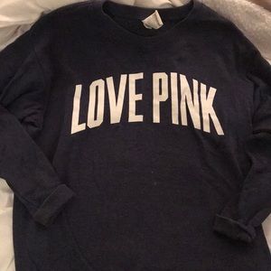 Love Pink blue sweatshirt